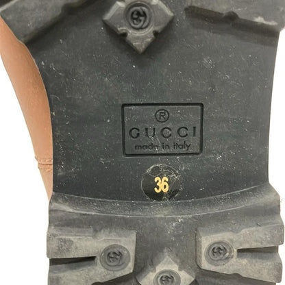 Gucci Long Boots 36 Women's - Brown X Ivory Sherry (web) Mouton