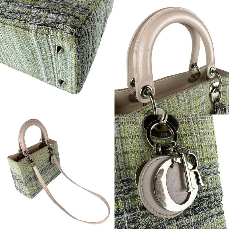 Christian DIOR Shoulder Bag Handbag Lady Dior