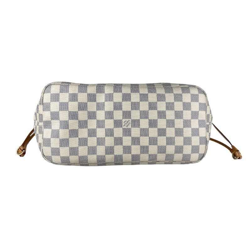 Louis Vuitton Tote Bag Shoulder Bag Damier Azure Neverfull MM N51107