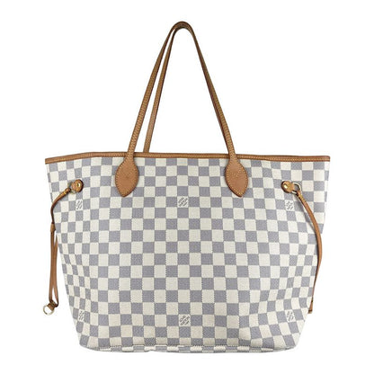 Louis Vuitton Tote Bag Shoulder Bag Damier Azure Neverfull MM N51107