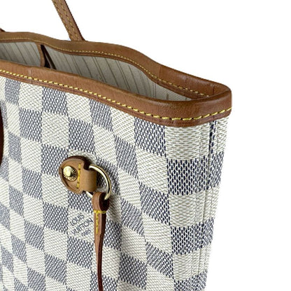 Louis Vuitton Tote Bag Shoulder Bag Damier Azure Neverfull MM N51107