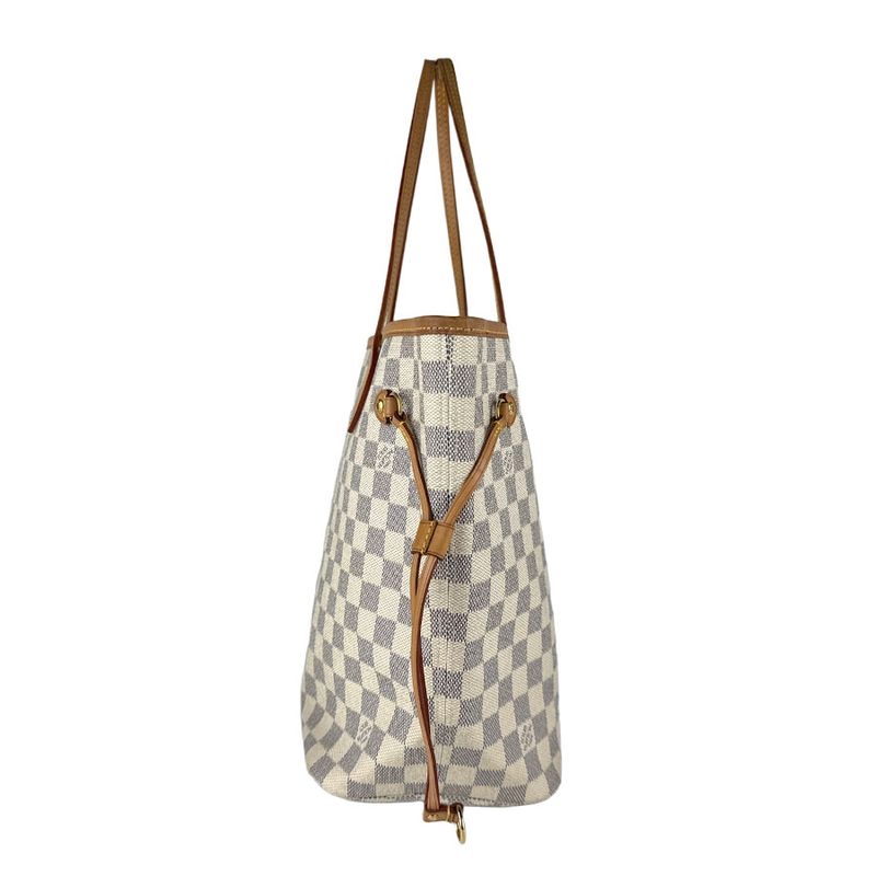 Louis Vuitton Tote Bag Shoulder Bag Damier Azure Neverfull MM N51107