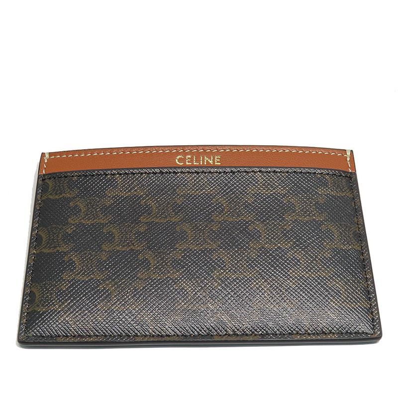 Celine Plain Card Holder - Triomphe Tan 10b702bq4 Ladies' Unused