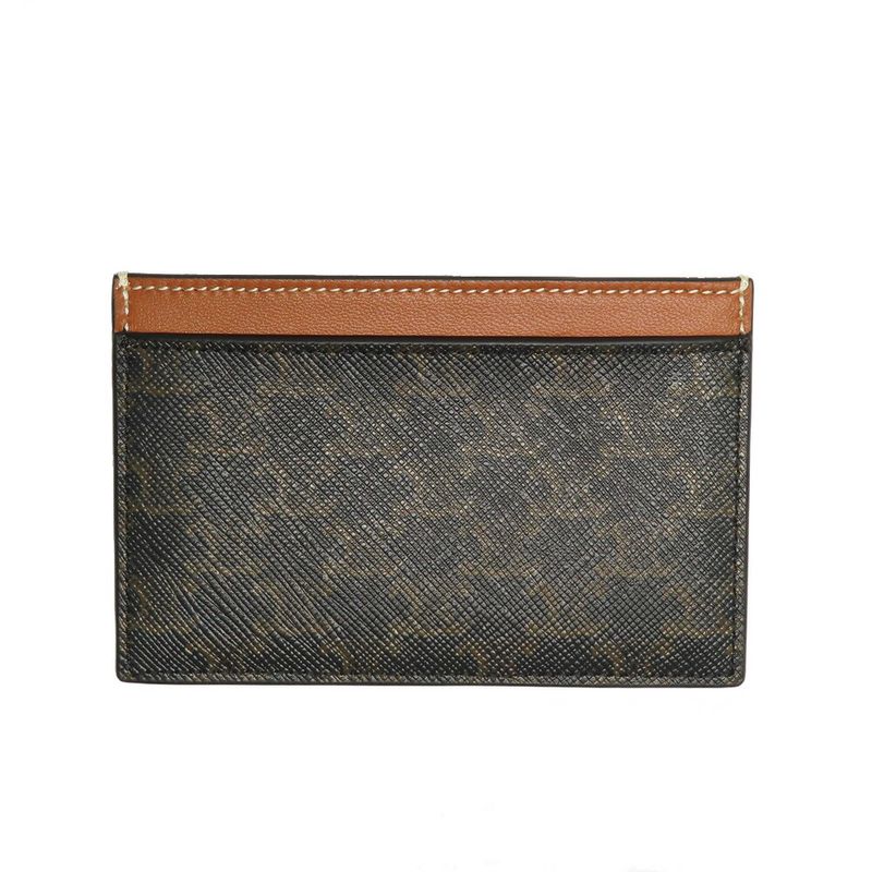 Celine Plain Card Holder - Triomphe Tan 10b702bq4 Ladies' Unused
