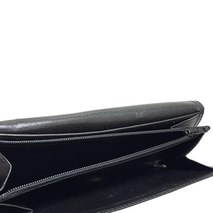 Gianniversace Long Wallet - Black Leather