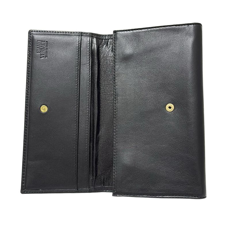 Gianniversace Long Wallet - Black Leather