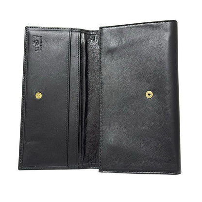 Gianniversace Long Wallet - Black Leather