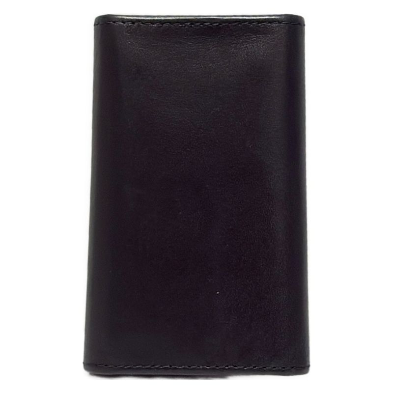 Versace Key Case - Black X Silver 6 Hooks Leather