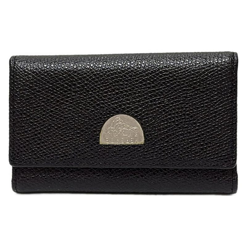 Versace Key Case - Black 6 Hooks Leather
