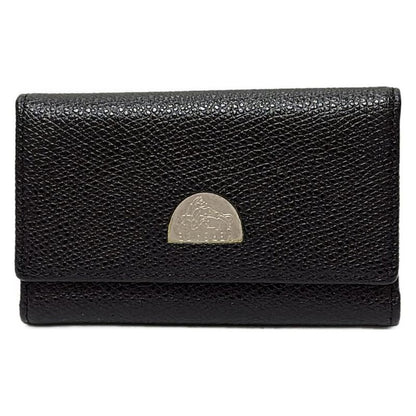 Versace Key Case - Black 6 Hooks Leather