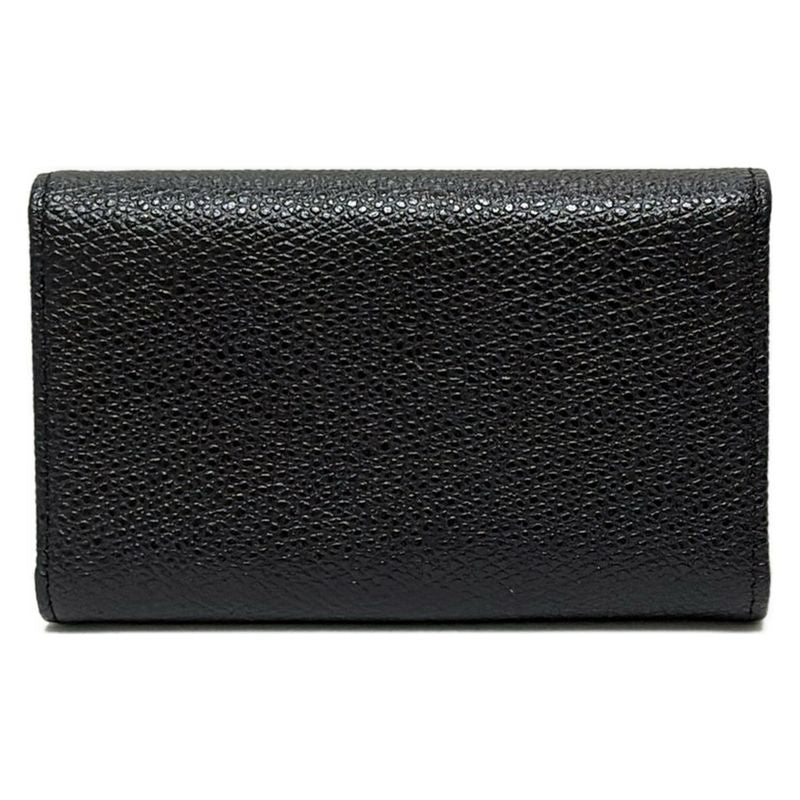 Versace Key Case - Black 6 Hooks Leather