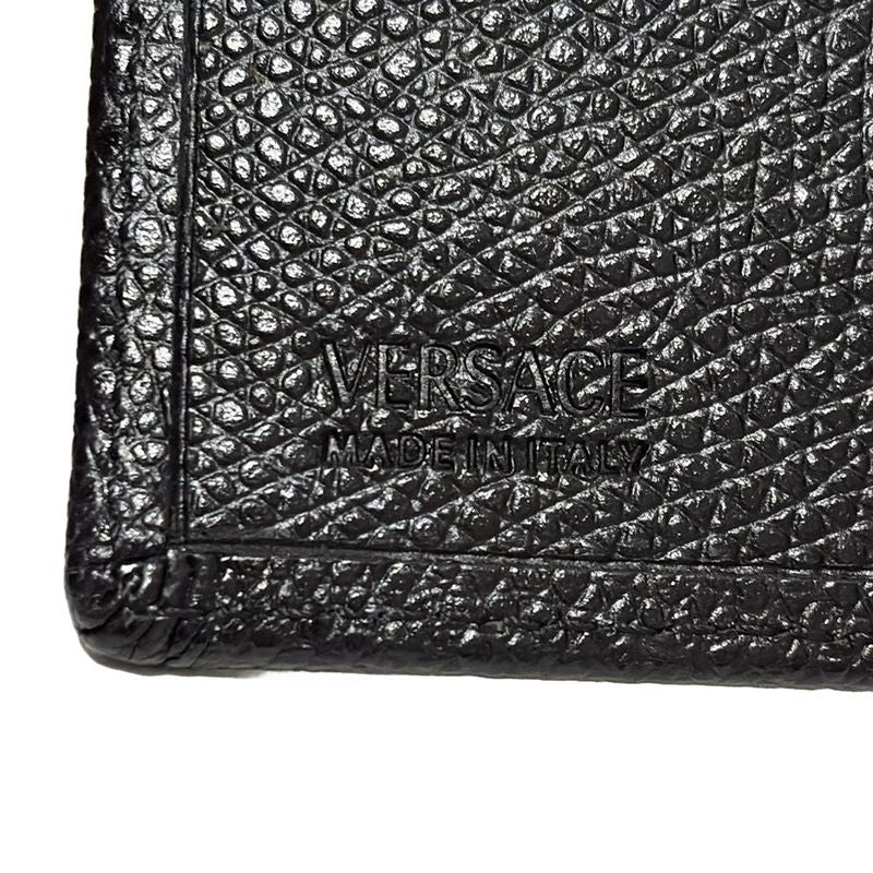 Versace Key Case - Black 6 Hooks Leather