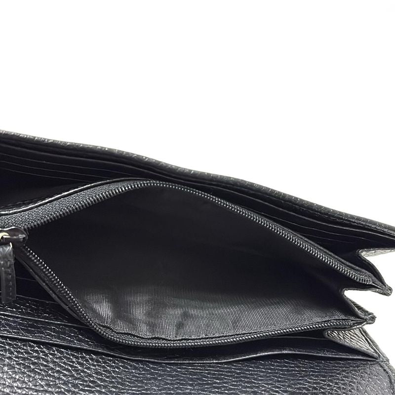 Gucci Long Wallet Soho 598206 Black Leather