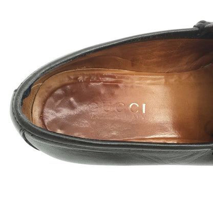 Gucci Horsebit Leather Loafer Shoes 6105 Black 7 1 2