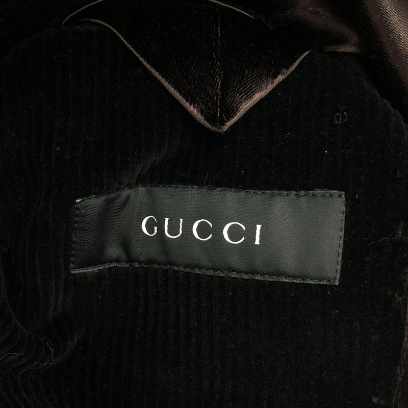 Gucci Corduroy Trench Coat 4 Gsrf 0 Black 48