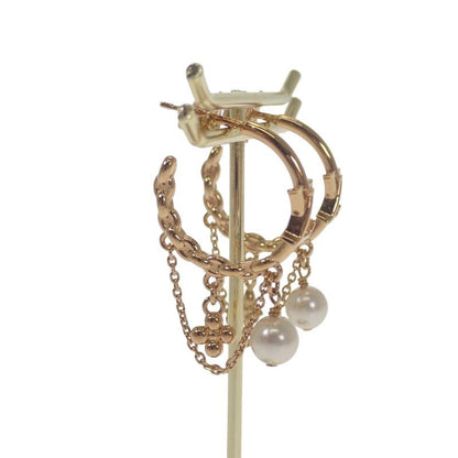 Louis Vuitton Blooming Pearl Earrings Metal Gold Ladies