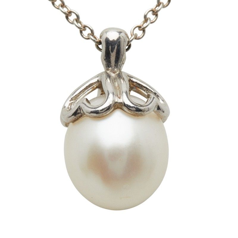 Tiffany & Co Open Heart Sv925 Silver Pearl Women's Tiffany & Co