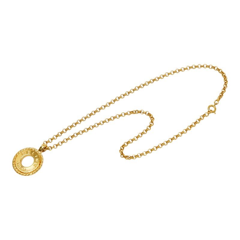 Celine Circle Logo Gold Plated Women's Celine