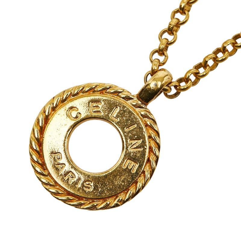 Celine Circle Logo Gold Plated Women's Celine