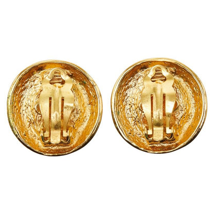 Chanel Matelasse Pearl Round Gold Plated Fake Pearl Ladies Chanel