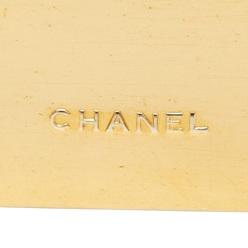 Chanel Logo Plate Gold Plated Ladies Chanel
