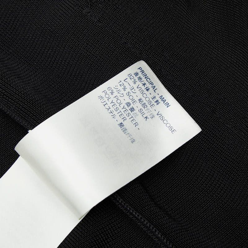 Louis Vuitton LV Logo Zip Up Blouson Size: S Black Multicolor Rayon Silk