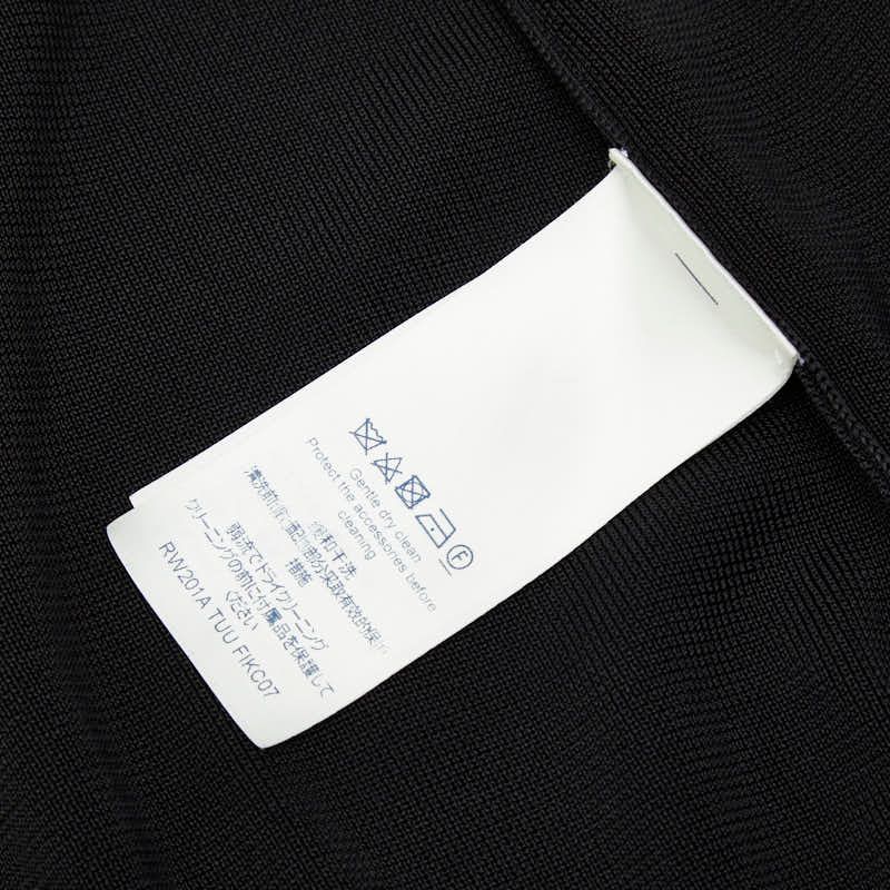 Louis Vuitton LV Logo Zip Up Blouson Size: S Black Multicolor Rayon Silk