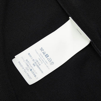 Louis Vuitton LV Logo Zip Up Blouson Size: S Black Multicolor Rayon Silk