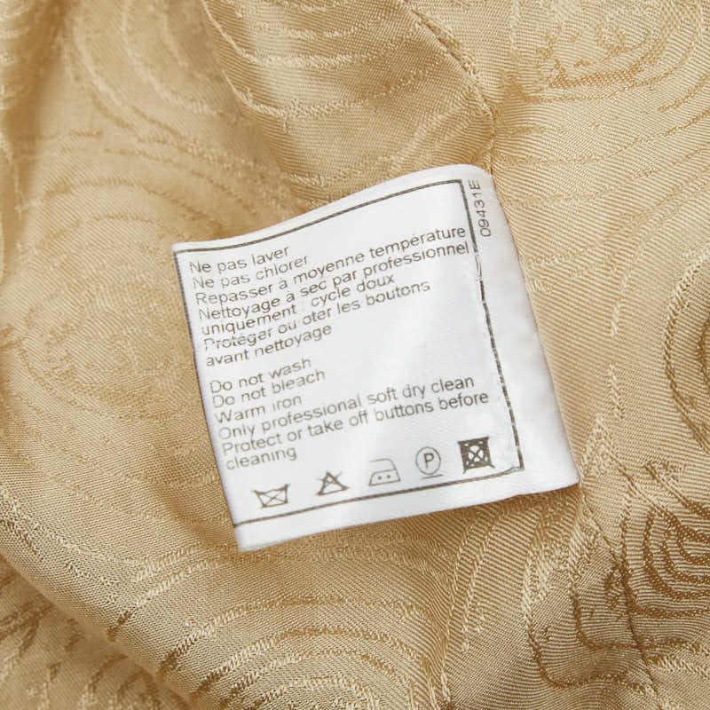 Chanel Jacket Size 36 Gold Cotton Rayon Women's