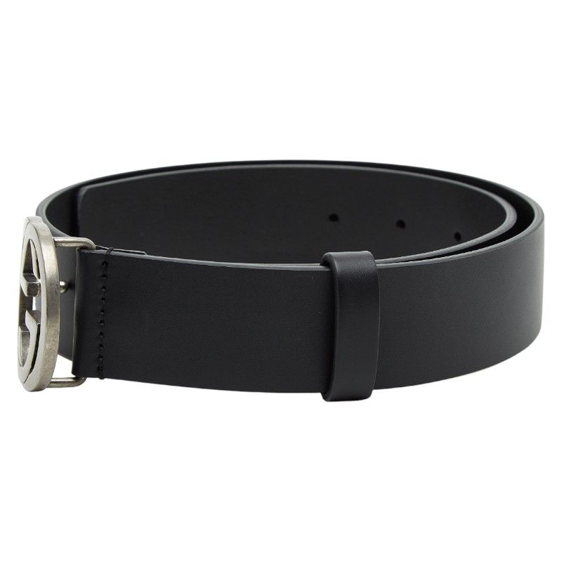 Gucci Belt Size: 75 30 368186 Black Leather Men's Gucci