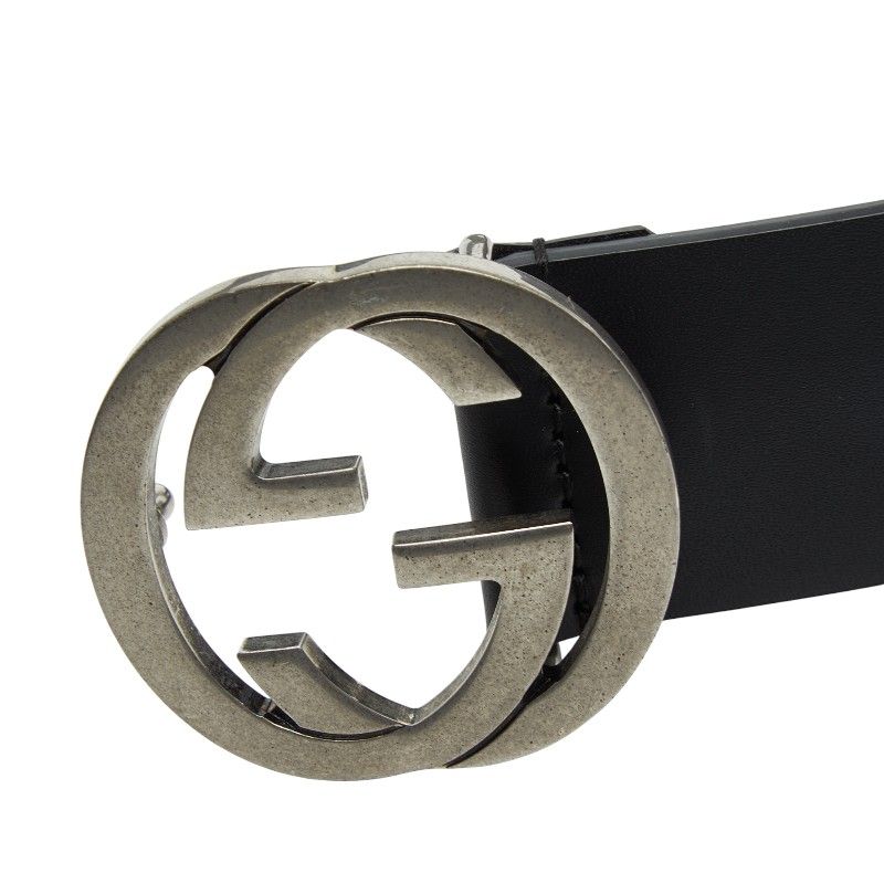 Gucci Belt Size: 75 30 368186 Black Leather Men's Gucci