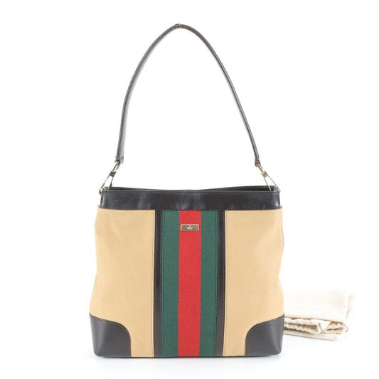 Gucci Sherry Line 001 4231 Leather Shoulder Bag One Shoulder Gold Hardware