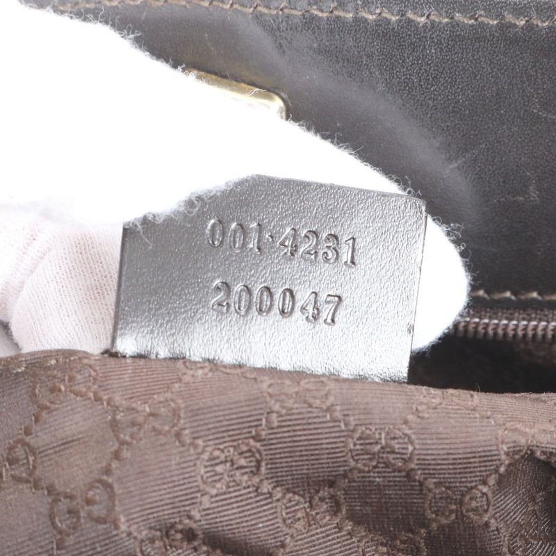 Gucci Sherry Line 001 4231 Leather Shoulder Bag One Shoulder Gold Hardware