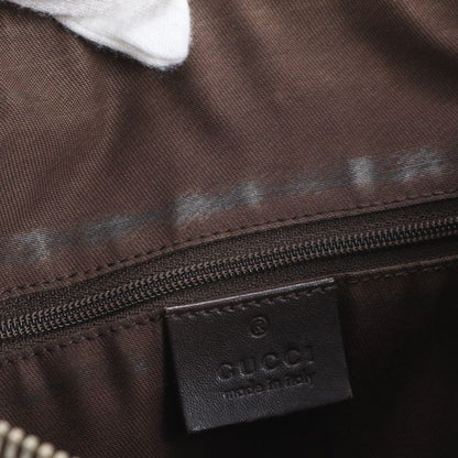 Gucci GG Canvas Abbey 203257 Leather Shoulder Bag Crossbody Brown Women's EUE