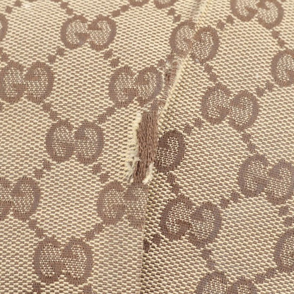 Gucci GG Canvas Abbey 203257 Leather Shoulder Bag Crossbody Brown Women's EUE