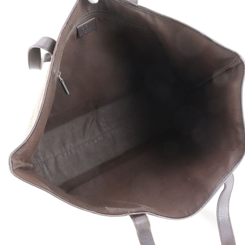 Gucci GG Supreme Rose Tattoo Print 257245 Leather Tote Bag Shoulder A4 Ladies