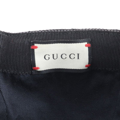 Gucci GG Canvas Sherry Line Baseball Cap Hat 200035 Leather M Size Men's ERE