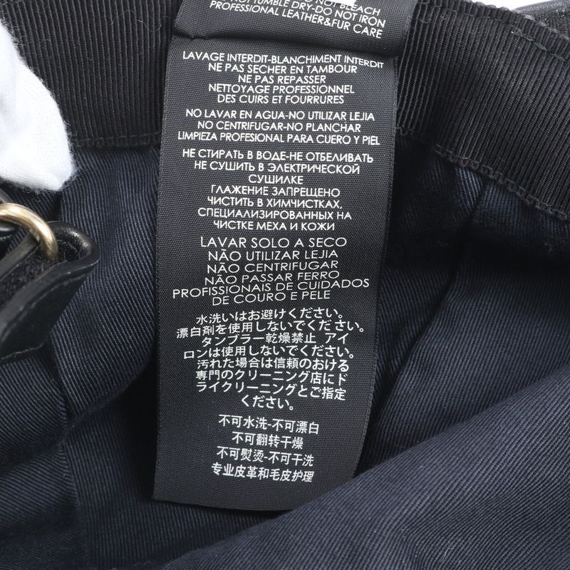 Gucci GG Canvas Sherry Line Baseball Cap Hat 200035 Leather M Size Men's ERE