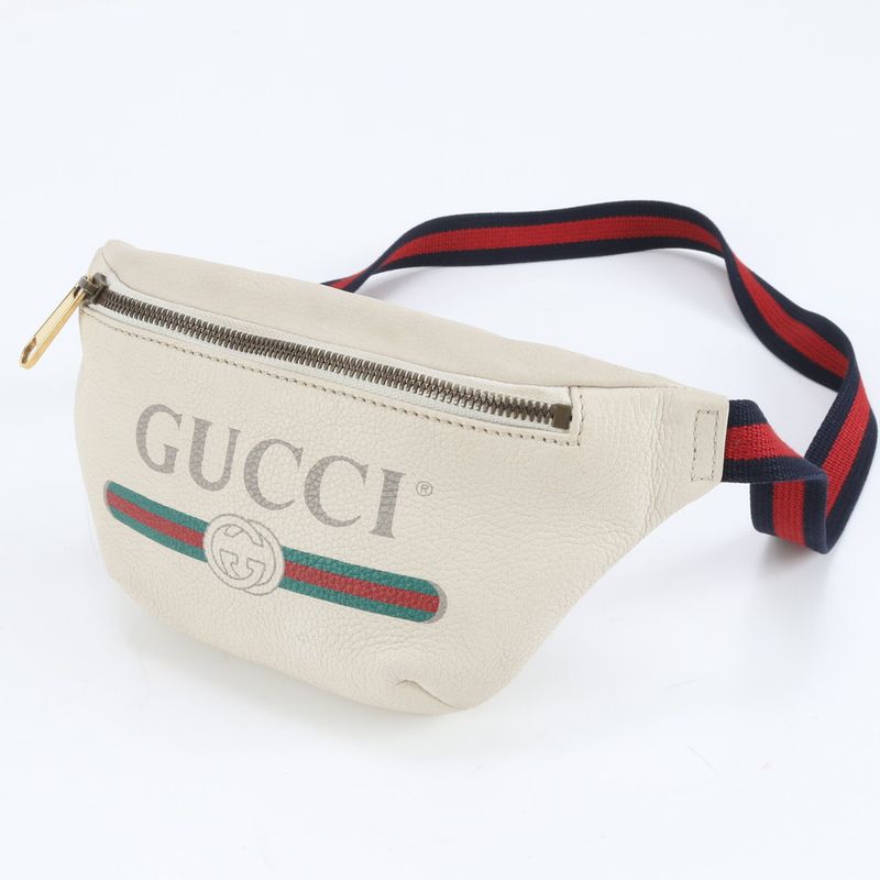 Gucci Sherry Line Print Small Belt 527792 Leather Body Bag Crossbody Waist