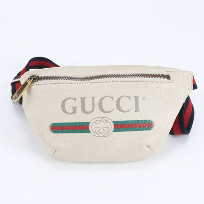 Gucci Sherry Line Print Small Belt 527792 Leather Body Bag Crossbody Waist