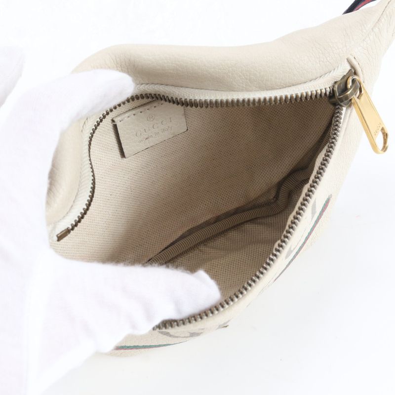 Gucci Sherry Line Print Small Belt 527792 Leather Body Bag Crossbody Waist