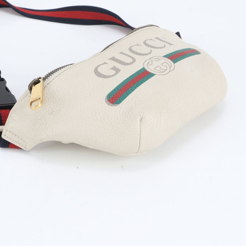 Gucci Sherry Line Print Small Belt 527792 Leather Body Bag Crossbody Waist
