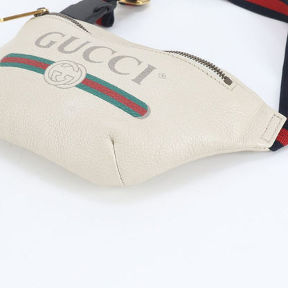 Gucci Sherry Line Print Small Belt 527792 Leather Body Bag Crossbody Waist