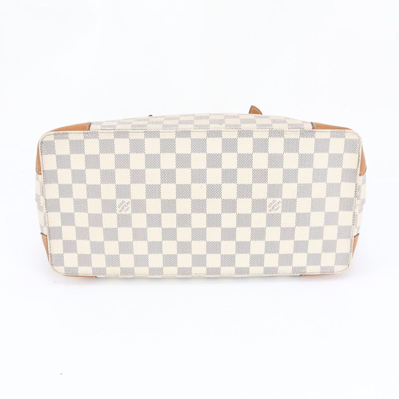 Louis Vuitton Damier Azure Hampstead MM N51206 Leather Tote Bag Shoulder Hand