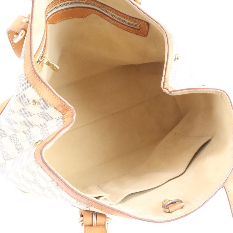 Louis Vuitton Damier Azure Hampstead MM N51206 Leather Tote Bag Shoulder Hand