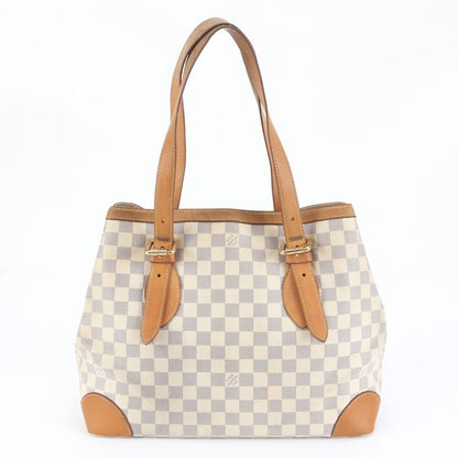 Louis Vuitton Damier Azure Hampstead MM N51206 Leather Tote Bag Shoulder Hand