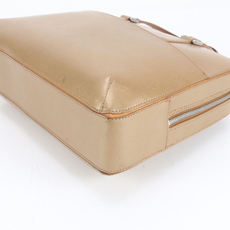 Louis Vuitton Monogram Matte Malden M55137 Leather Tote Bag Shoulder Hand