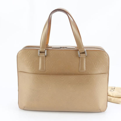 Louis Vuitton Monogram Matte Malden M55137 Leather Tote Bag Shoulder Hand
