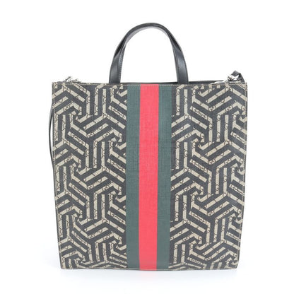 Gucci GG Kaleido Sherry Line Bee 450950 Leather 2WAY Tote Bag Crossbody