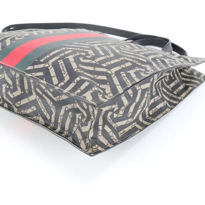 Gucci GG Kaleido Sherry Line Bee 450950 Leather 2WAY Tote Bag Crossbody